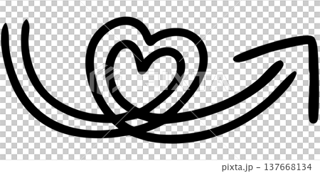 Illustration 13 of a hand-drawn double-lined arrow (black) Illustration 13 of a hand-drawn double-lined arrow (black) 137668134