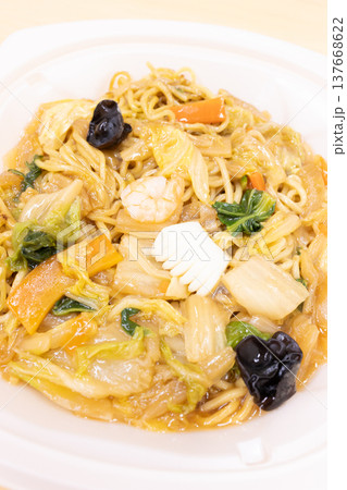 美味しいコンビニ弁当のあんかけ焼きそば 137668622