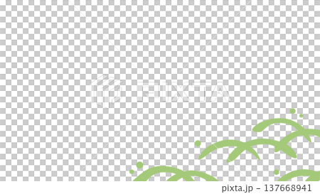 Hand-drawn Japanese pattern dew grass background illustration_16:9 Hand-drawn Japanese pattern dew grass background illustration_16:9 137668941