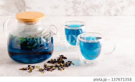 Organic blue tea Anchan. 137671358