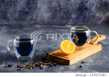 Organic blue tea Anchan. 137671367