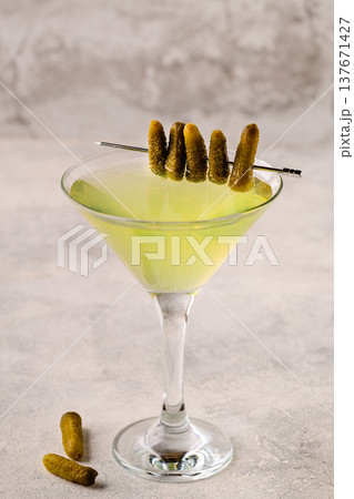 Dill Pickle Martini Vodka. 137671427