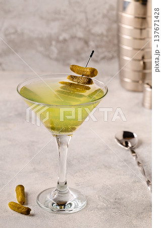 Dill Pickle Martini Vodka. 137671428
