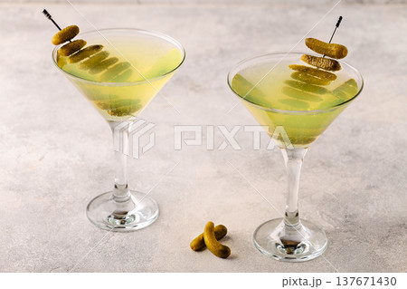 Dill Pickle Martini Vodka. 137671430