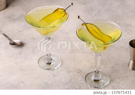 Dill Pickle Martini Vodka. Dill Pickle Martini Vodka. 137671431