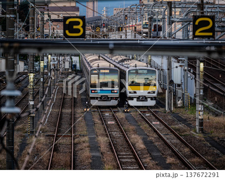 電車庫にて 137672291