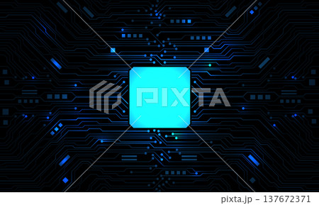 Abstract blue circuit board technology connected lines electronics elements computer motherboard chip processor semiconductor digital background vector Abstract blue circuit board technology connected lines electronics elements computer motherboard chip processor semiconductor digital background vector 137672371