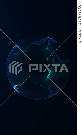 Abstract blue energy sphere on dark background with soft glowing gradients and subtle sci fi depth. Minimal futuristic orb with elegant digital atmosphere. Abstract blue energy sphere on dark background with soft glowing gradients and subtle sci fi depth. Minimal futuristic orb with elegant digital atmosphere. 137672506