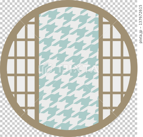 Round Japanese-style frame Round Japanese-style frame 137672615