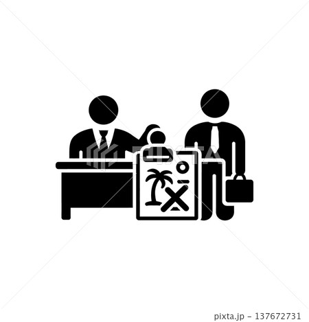 Unfair Vacation Denial Icon Unfair Vacation Denial Icon 137672731