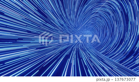 Futuristic Glowing Blue Light Tunnel Cyberspace 3D Background Futuristic Glowing Blue Light Tunnel Cyberspace 3D Background 137673077