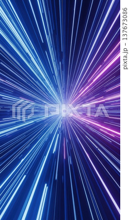 Futuristic Glowing Blue Light Tunnel Cyberspace 3D Background Futuristic Glowing Blue Light Tunnel Cyberspace 3D Background 137673086