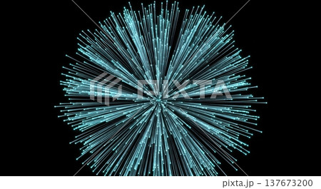 Abstract Cyan Light Data Explosion Burst 3D Illustration Abstract Cyan Light Data Explosion Burst 3D Illustration 137673200