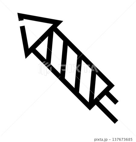 Firework rocket icon for celebration and festive parties 137673685