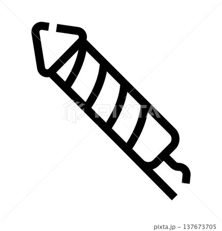 Firework rocket icon for festive celebration events 137673705