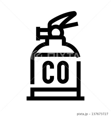 Carbon dioxide extinguisher providing fire safety protection equipment Carbon dioxide extinguisher providing fire safety protection equipment 137673727