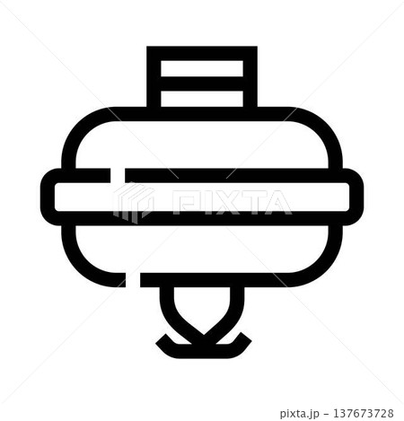Syringe filter outlining laboratory equipment for scientific filtration 137673728