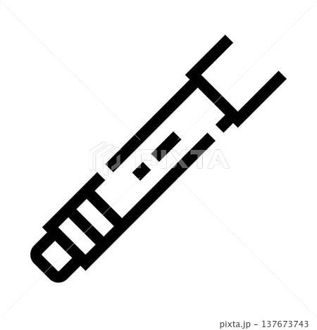 Sci fi laser sword power source icon outline Sci fi laser sword power source icon outline 137673743