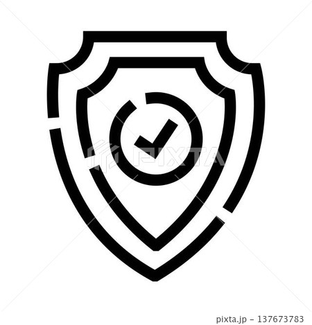 Verified shield icon representing security and protection Verified shield icon representing security and protection 137673783