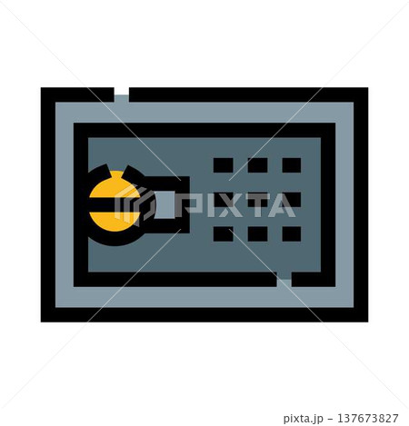 Metal safe protecting valuable assets and data Metal safe protecting valuable assets and data 137673827