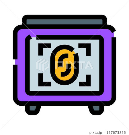 Biometric fingerprint scanner ensuring data protection and security 137673836