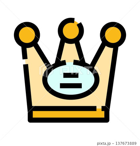 Crown icon representing leadership, success, and royalty Crown icon representing leadership, success, and royalty 137673889