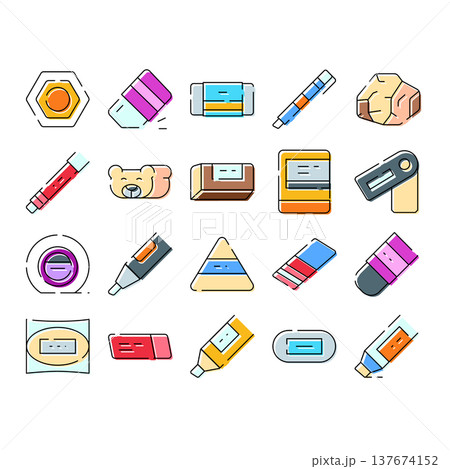 Collection of eraser stationery and correction tool items Collection of eraser stationery and correction tool items 137674152