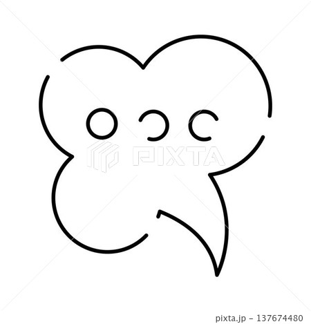 Chat communication concept with speech bubble icon Chat communication concept with speech bubble icon 137674480