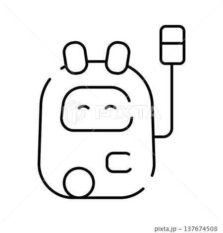 Friendly ai robot assistant icon for technology concept Friendly ai robot assistant icon for technology concept 137674508