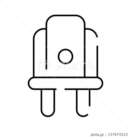 Electric plug power adapter connection icon outline 137674523