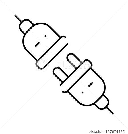 Electrical plug and socket disconnecting concept Electrical plug and socket disconnecting concept 137674525