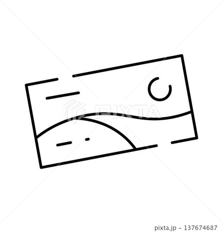 Image icon showing abstract landscape graphic Image icon showing abstract landscape graphic 137674687