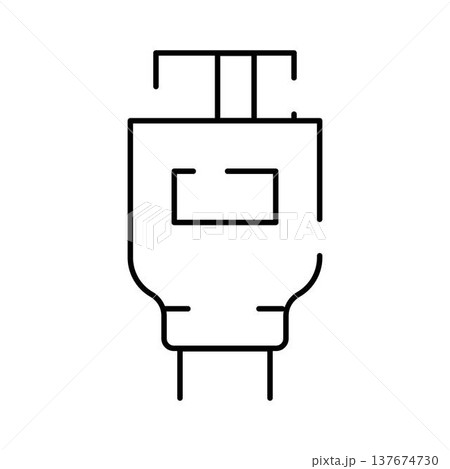 Internet ethernet cable plug connection technology icon Internet ethernet cable plug connection technology icon 137674730