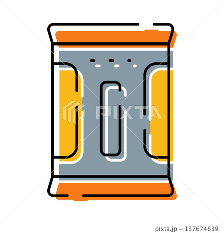 Food packaging can flat line art illustration Food packaging can flat line art illustration 137674839
