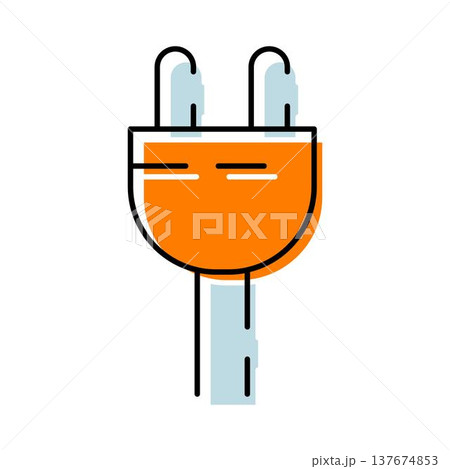 Electric power plug connecting energy technology concept 137674853