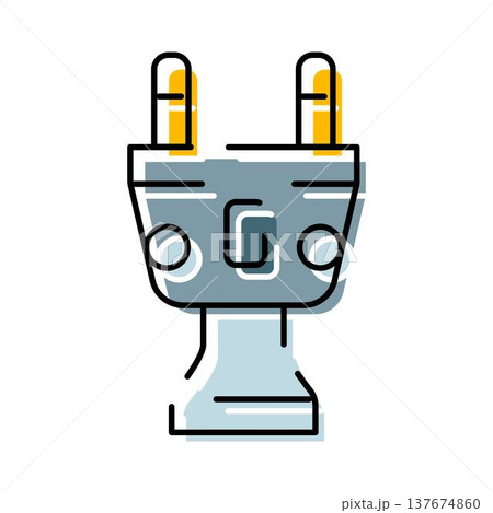 Electric plug connector providing power and energy concept 137674860