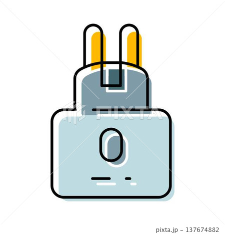 Electric plug charger connecting power energy technology 137674882