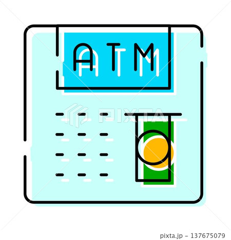 Automated teller machine providing cash for financial transaction Automated teller machine providing cash for financial transaction 137675079