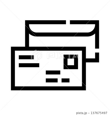 Mail envelope with letter message icon 137675497
