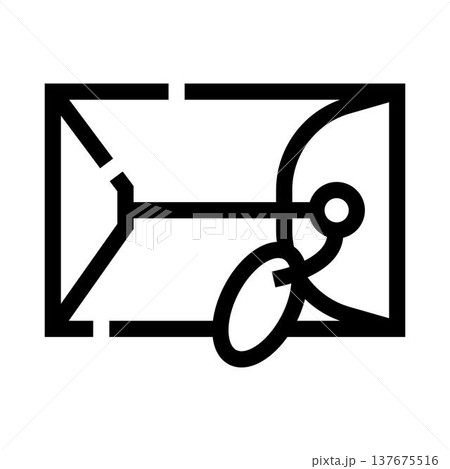 Envelope icon receiving message notification and contact symbol Envelope icon receiving message notification and contact symbol 137675516