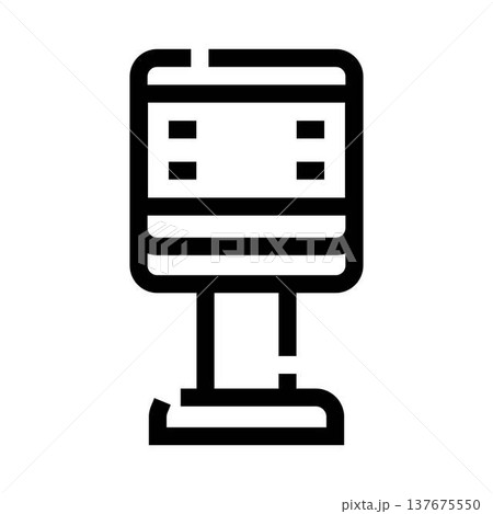 Outdoor information display kiosk digital advertising screen Outdoor information display kiosk digital advertising screen 137675550