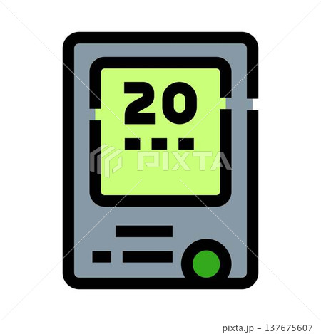 Geiger counter measuring radiation levels scientific instrument Geiger counter measuring radiation levels scientific instrument 137675607