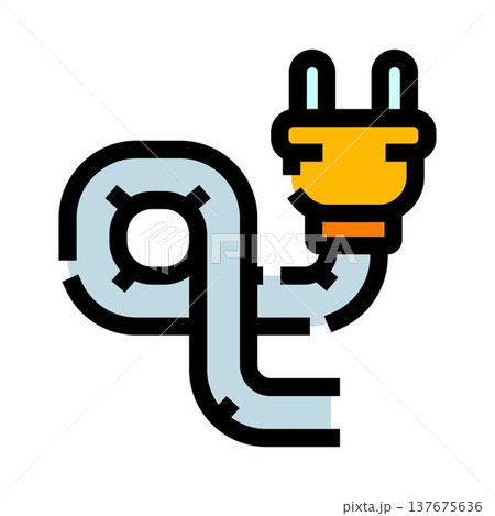 Electric power plug cable providing energy connection Electric power plug cable providing energy connection 137675636