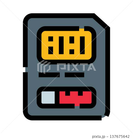 Digital storage card for electronic device data saving 137675642