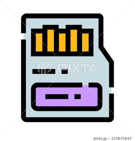 Sd memory card storing digital information technology concept Sd memory card storing digital information technology concept 137675647