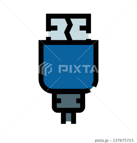 Usb cable connector plug for digital data transfer Usb cable connector plug for digital data transfer 137675723