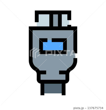 Digital video audio data cable connector receiving signal 137675734