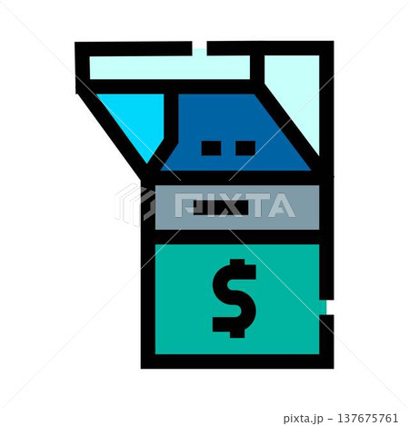 Automated teller machine conducting financial transactions 137675761