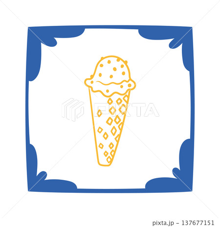 IceCream Cone Sketch Doodle IceCream Cone Sketch Doodle 137677151