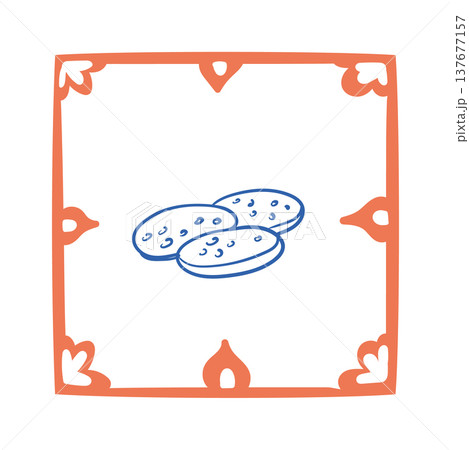 Cookie Stack Doodle Frame 137677157